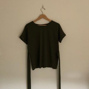 Worthington | Olive Short Sleeve Top